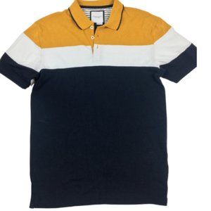 Denim & Flower Men's Short Sleeve Fitted Casual Collar Shirt Size S